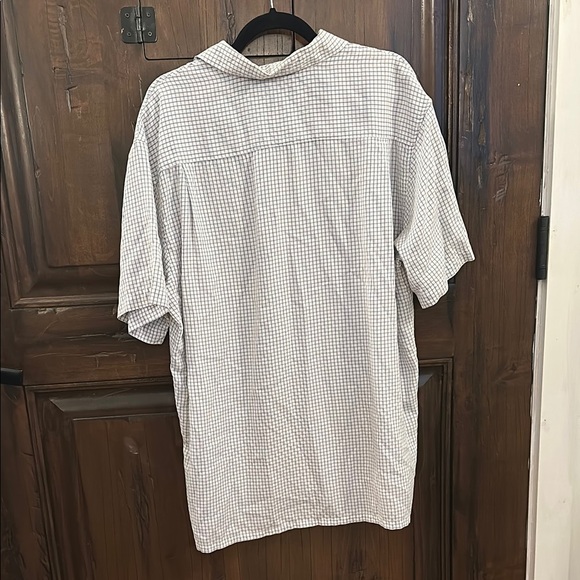 Men's White Checkered Shirt - Picture 4 of 4